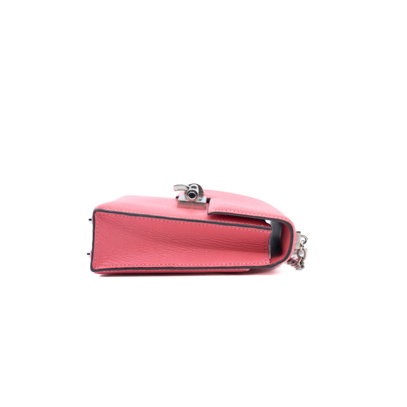 Mini Verrou Goat Leather In U5 Rose Lipstick PHW A Stamp