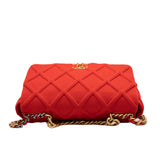 thumbnail Maxi 19 Jersey Red Lambskin Quilted Flap Bag Multi Hardware Seri 29