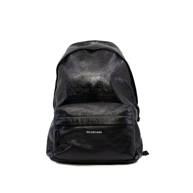 Men's Explorer Black Arena Lambskin Backpack