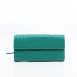 thumbnail long  buckle wallet green - L'UXE LINK