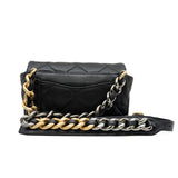 thumbnail 19 Waist Bag In Black Lambskin Multi Hardware - L'UXE LINK