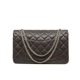 thumbnail 2.55 Reissue 227 In Caviar Leather Double Flap Bag PHW Seri 14 - L'UXE LINK