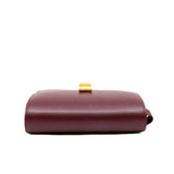 thumbnail Medium Classic Box Burgundy Calfskin Crossbody Bag - L'UXE LINK