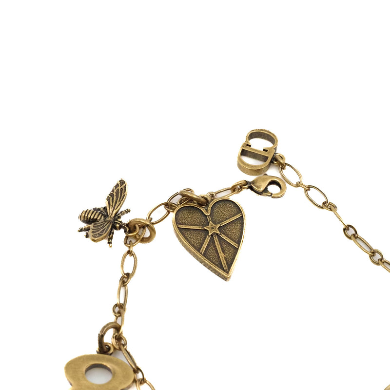 Lucky Charm In Gold Plated Metal Bracelet - L'UXE LINK