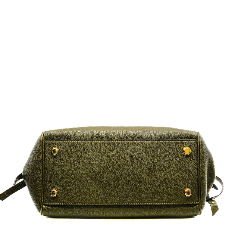 Veau Nuage Milla MM Green Handbag GHW - L'UXE LINK