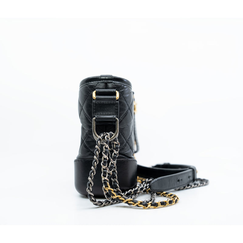 Small Gabrielle In Leather Black Multi Hardware Seri 27