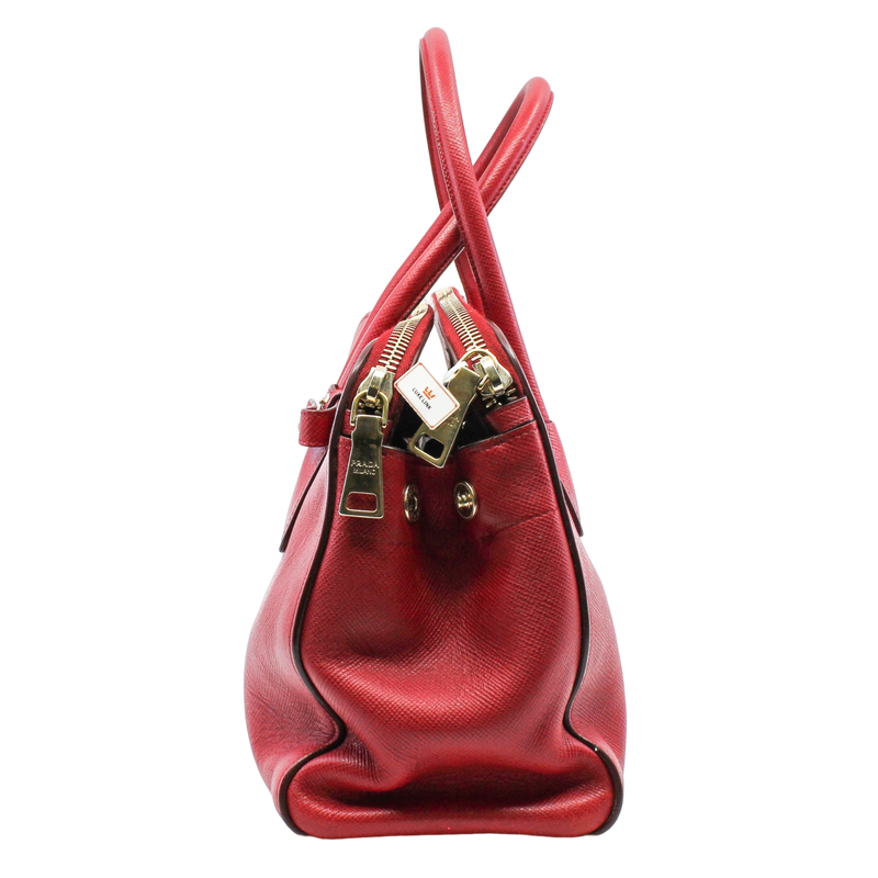 Double bag red ghw - L'UXE LINK