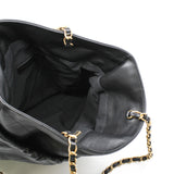 thumbnail CC Logo Black Calfskin Leather Bucket Bag GHW - L'UXE LINK