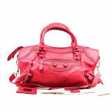 thumbnail Classic City 2 Way Shoulder Bag Leather  Pink PHW - L'UXE LINK