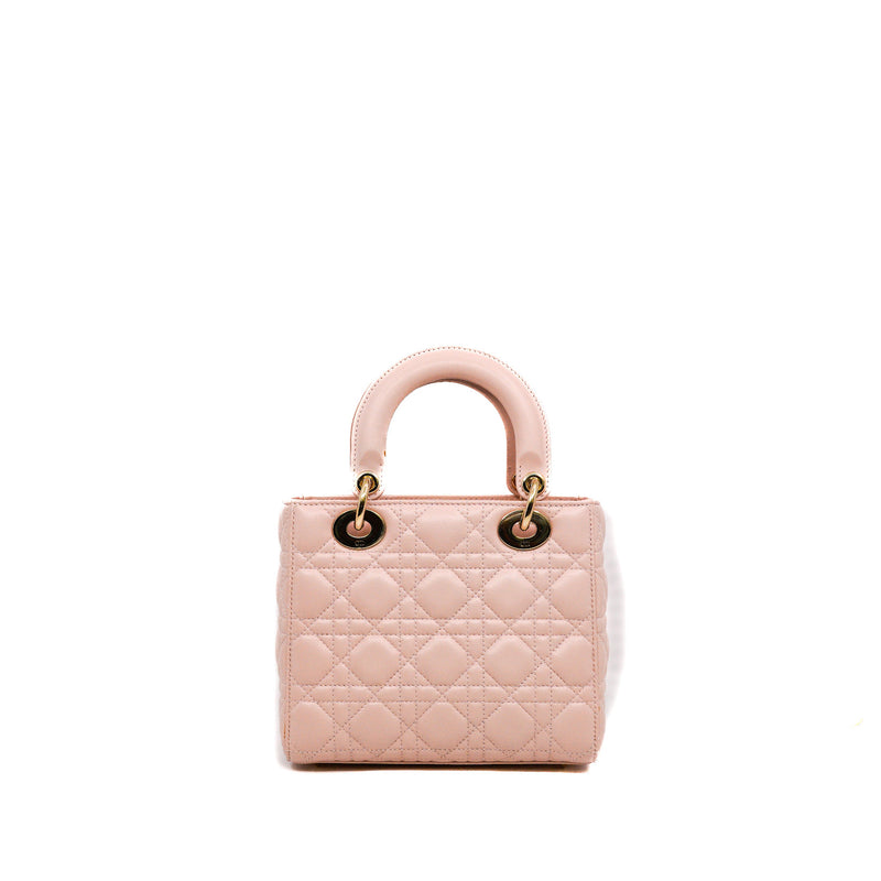 small  lady dior  in lambskin pink ghw 2017