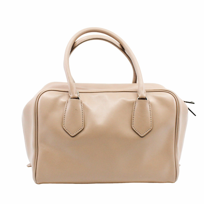 Boston Leather Beige  pink inside - L'UXE LINK