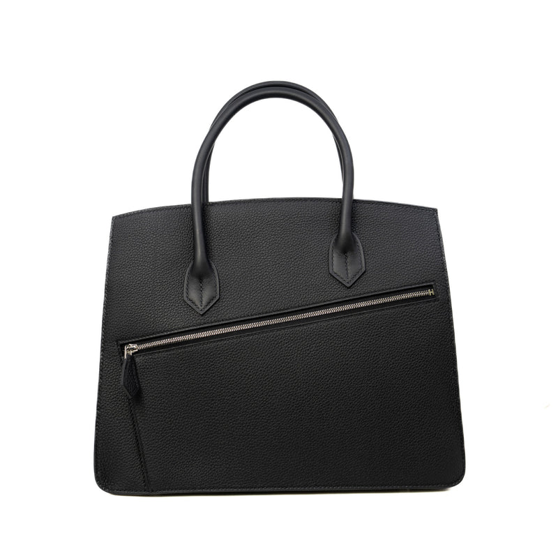 Limited Edition Birkin 30 En Desordre Handbag In Black Swift/Togo Leather PHW B Stamp - L'UXE LINK