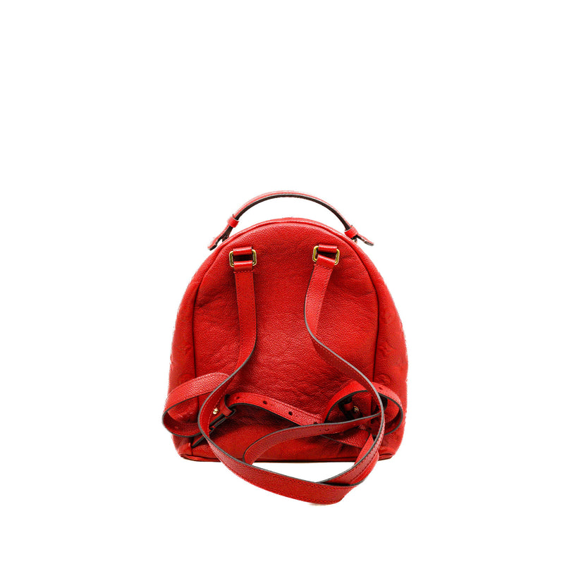 Monogram Empreinte Red Calfskin Leather Sorbonne Backpack GHW - L'UXE LINK