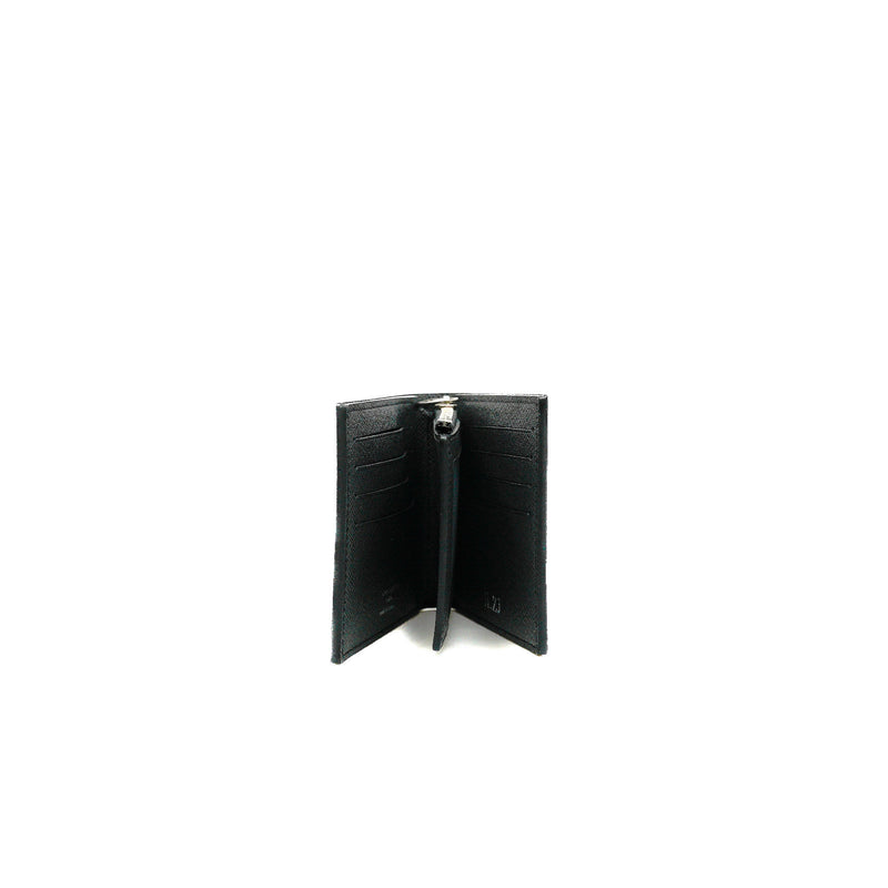 Amerigo Wallet In Black Taiga Cowhide Leather PHW