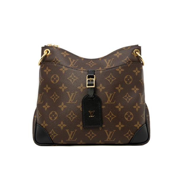 Odéon PM In Monogram Canvas Shoulder Bag With Leather Strap GHW