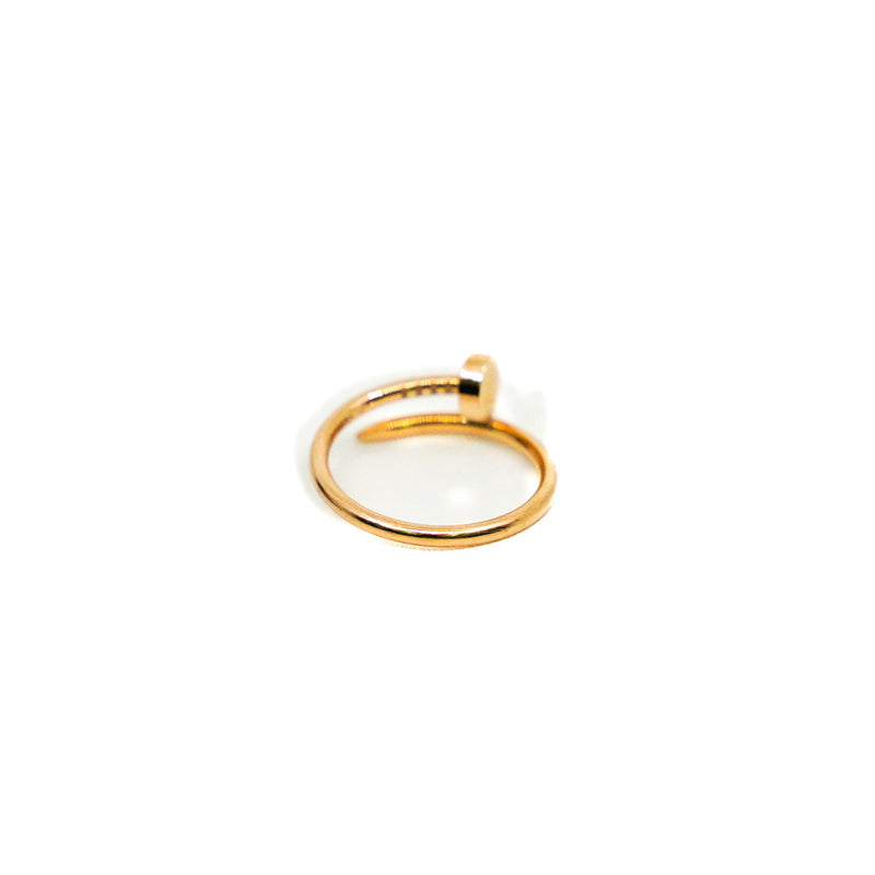 Small Juste Un Clou Ring In Rose Gold Size 53 - L'UXE LINK