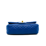 thumbnail Mini Rectangular In Blue Lambskin Quilted Pearl Crush Flap Bag GHW Seri 30 - L'UXE LINK