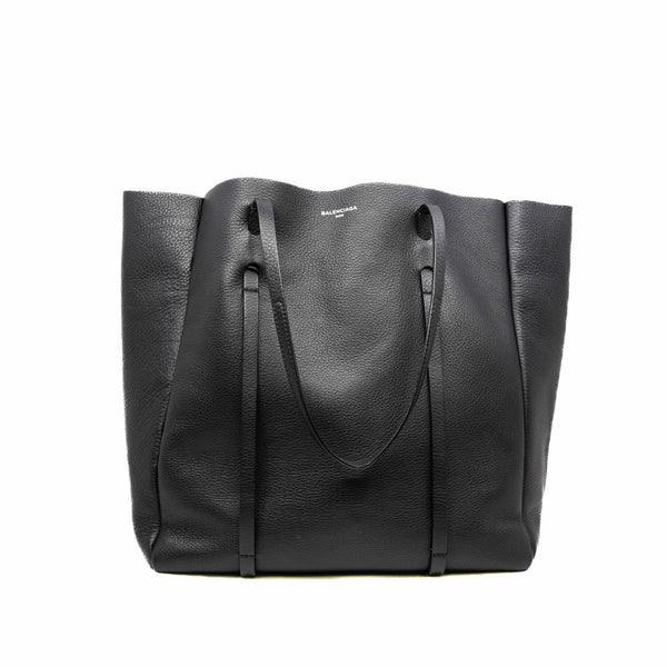 Everyday Black Calfskin Tote Bag M