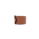 thumbnail Elan cuff bracelet in leather gold ghw - L'UXE LINK