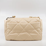 thumbnail 19 Bag Maxi In Beige Quilted Lambskin Multi Hardware Seri 30 - L'UXE LINK