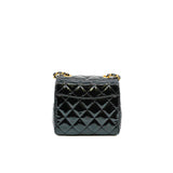 thumbnail New Square Mini Patent Black Flap Bag GHW Seri CE8Hxxxx - L'UXE LINK