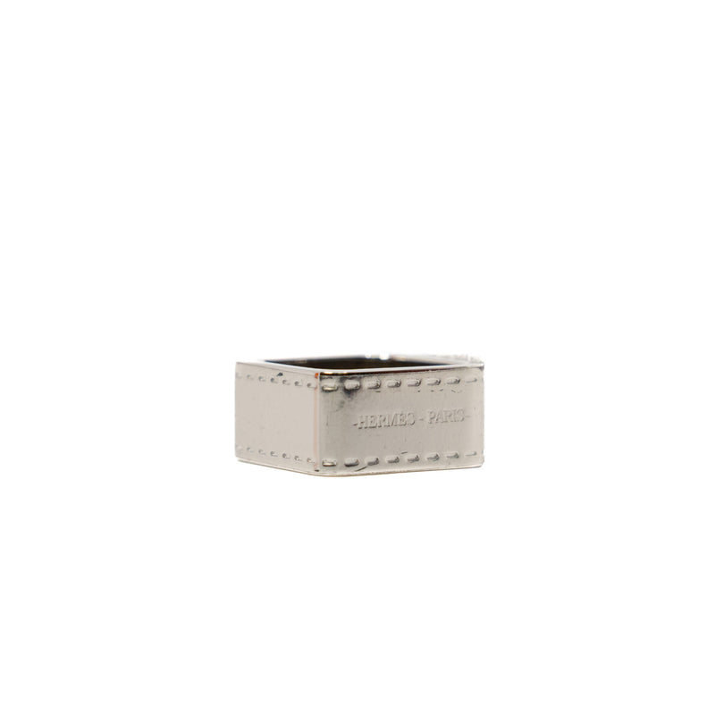 Bolduc Scarf 90 In Silver And Palladium Plated Ring - L'UXE LINK