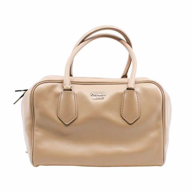 Boston Leather Beige  pink inside - L'UXE LINK