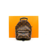 thumbnail Mini Palm Springs Monogram Canvas Backpack With Micro Chip GHW - L'UXE LINK