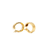 thumbnail Love Earrings With 2 Diamonds In 18K Yellow Gold - L'UXE LINK