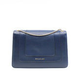 thumbnail Serpenti Blue Calfskin Leather Snake Print Limited Edition Bag GHW - L'UXE LINK