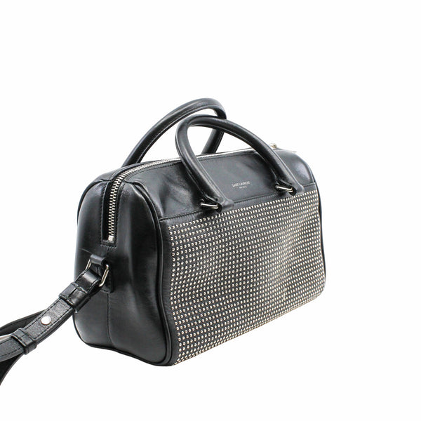 Classic Baby Duffel Bag  Leather  Black phw - L'UXE LINK