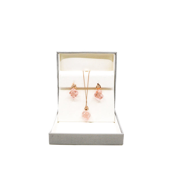 Rose Dior Pré Catelan Rose Gold/Pink Quartz Earrings