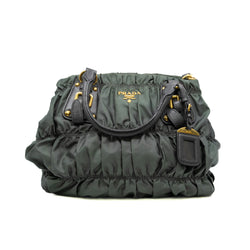 Gaufre Nylon Tote Dark Green GHW