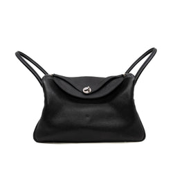 Lindy 34 In TC Leather Black PHW P Stamp - L'UXE LINK