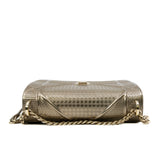 thumbnail Medium Micro Cannage Diorama Bag In Gold And Metallic Calfskin GHW - L'UXE LINK