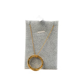 thumbnail 1837® Circle Pendant In 18K Yellow Gold Necklace - L'UXE LINK