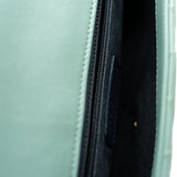 thumbnail 22C Medium Flap Bag With Enamel Chain In Calfskin Mint Green PHW Seri 29