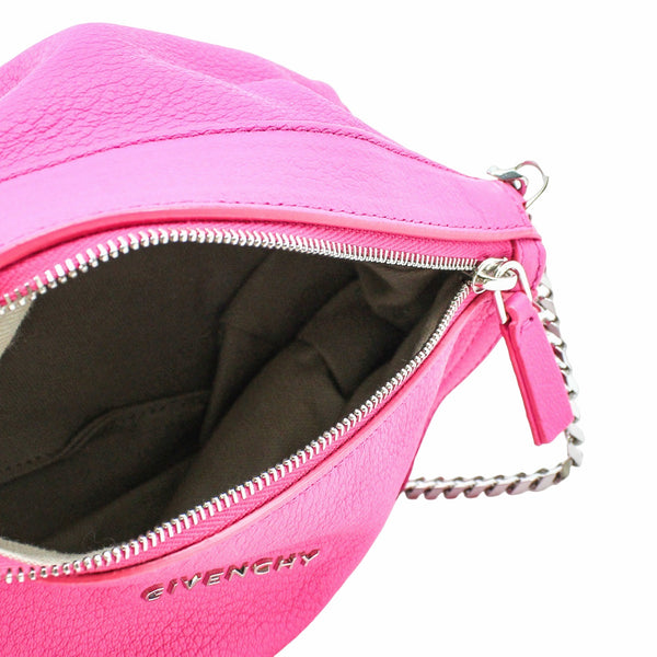 Pandora Chain Sling Bag Mini  Goatskin  Pink Sugar  PHW - L'UXE LINK