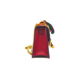 thumbnail Mini Sylvie In Red Calfskin Leather Chain Bag GHW - L'UXE LINK