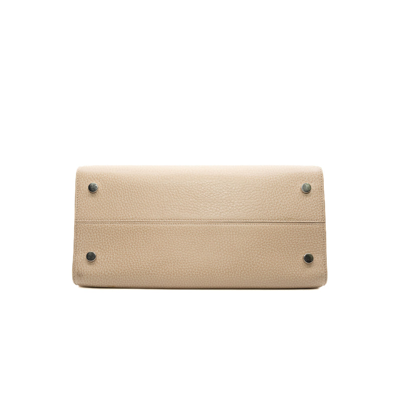 Large Diorever In Beige Calfskin PHW