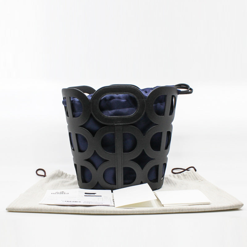 Chaine D’Ancre Bag  Black Navy Y Stamp - L'UXE LINK