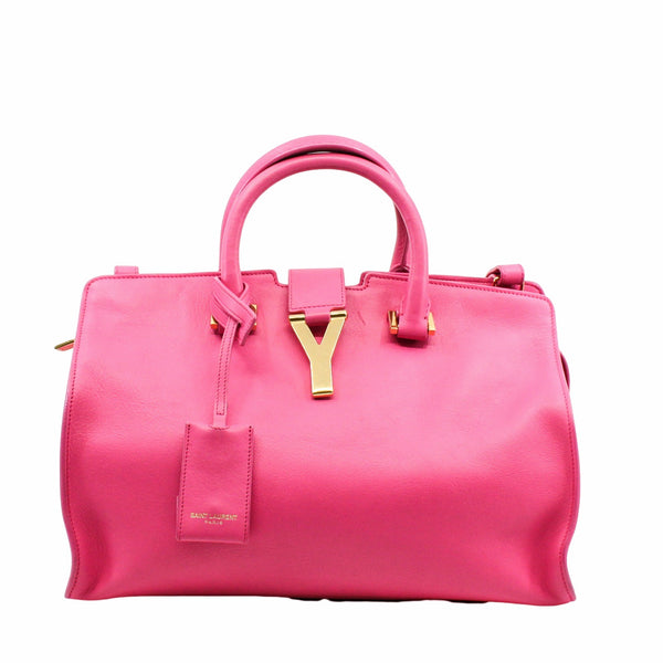 Classic Y Cabas leather pink ghw - L'UXE LINK