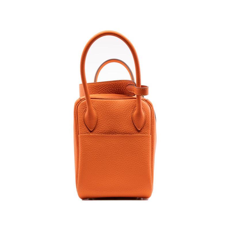 lindy 26cm in tc orange phw Y stamp with twilly and rodeo - L'UXE LINK