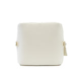 thumbnail New Square White and Rainbow Multicolor Lambskin Bag with Chain GHW - L'UXE LINK