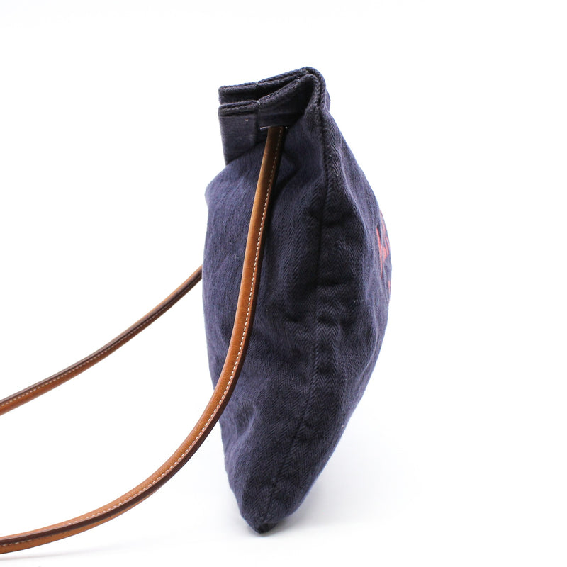 fabric side bag navy - L'UXE LINK