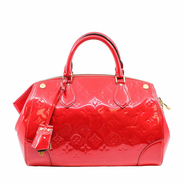 Santa Monica Tote Bag patent leather  red ghw - L'UXE LINK