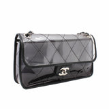 thumbnail flap bag pvc black phw seri 11 - L'UXE LINK