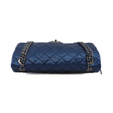 thumbnail flap bag in blue caviar skin