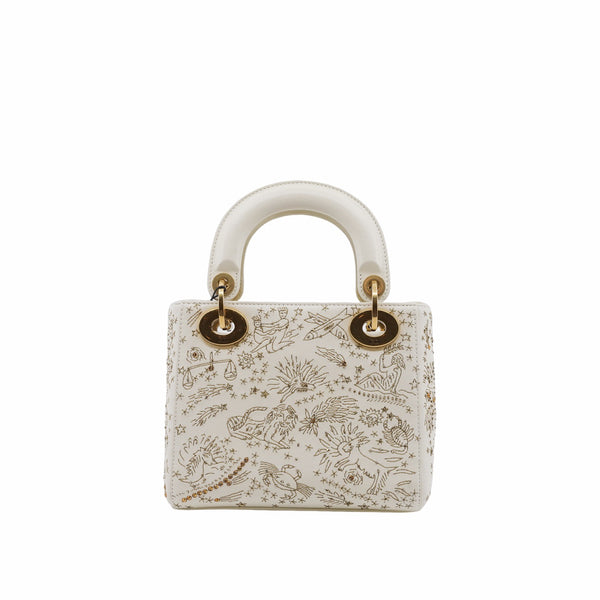 lady dior mini white crystal GHW - L'UXE LINK