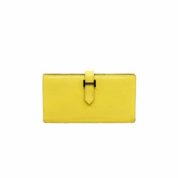 bearn  long wallet lemon yellow  phw x stamp - L'UXE LINK